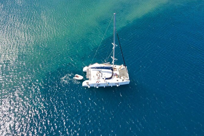 Best of Santorini Private Half-Day Catamaran Cruise with transfer and meal - Price and value: what $1,448.19 per group buys you