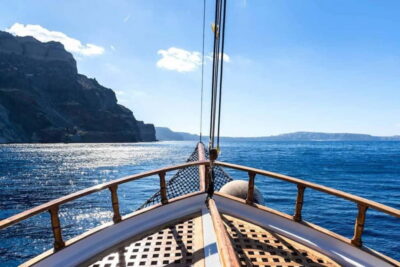 From Thera: Thirasia Cruise w/ Volcano Hike and Hot Springs - Nea Kameni: The Optional Volcano Hike and the €5 Cash Fee