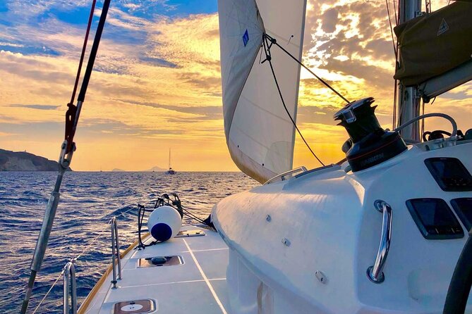 Half Day Premium Catamaran Cruise in Santorini including Oia - Oia from the sea: Ammoudi Bay timing and the Venetian lighthouse pass