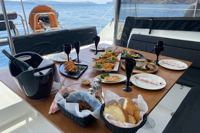Half Day Premium Catamaran Cruise in Santorini including Oia - Price check: is $193.49 worth it?