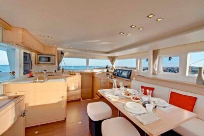 Island Hopping: Santorini Catamaran Charter Cruise with a skipper - Cabins with private bathrooms: why sleeping onboard is the real upgrade