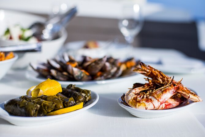Private Beautiful Day or Romantic Sunset Cruise with Meal and Drinks - BBQ, wine, ouzo, and the snacks that make it feel like a meal day