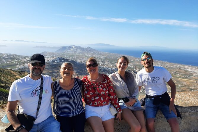 Private Classic Santorini Panorama: Visit the most popular destinations! - Profitis Ilias Monastery Viewpoint: The High Point Moment