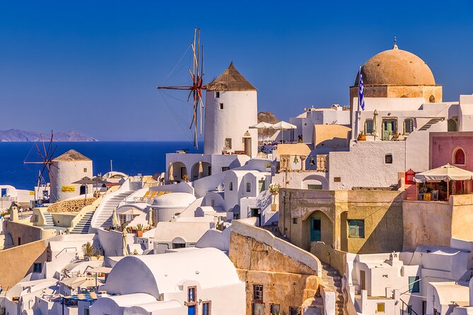 Private Oia Panoramic Scenes: Embrace the most picturesque village of Santorini! - Stop 1: Firostefani and the Three Bells balcony views