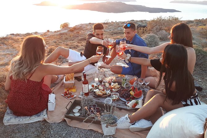 Private Santorini Sunset Picnic Experience - The flow of the experience: from Megalochori to sunset on the caldera