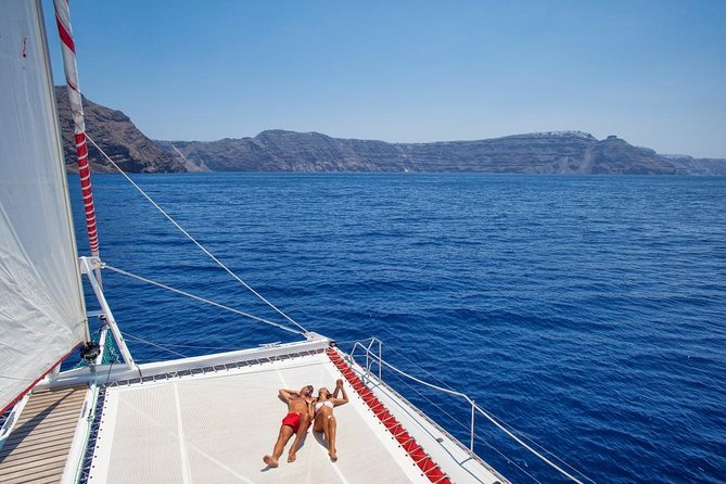 Sailing Catamaran Cruise in Santorini with BBQ, Drinks and Transfer - BBQ Lunch on White Beach: The Included Meal That Makes the Price Feel Fair