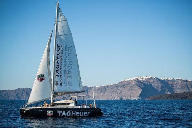 Santorini Adventurous Catamaran Experience with Snorkeling - Nea Kameni hot springs snorkeling: the main event