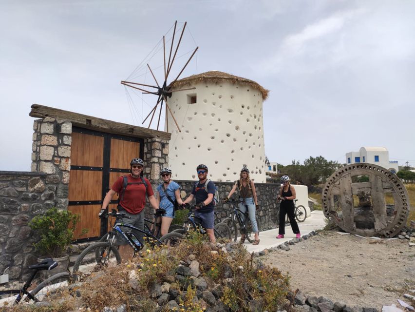 Santorini: Around the Island by Electric Bike - Setting off from Emporio: Castelli village streets and secret-feeling paths
