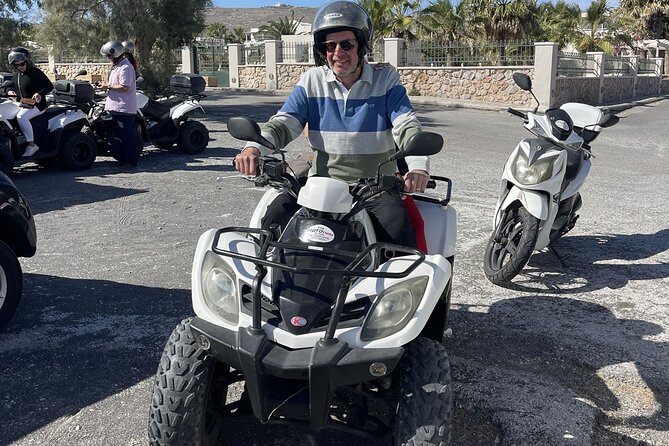 Santorini ATV Highlights Tour: Oia, Viewpoints & Volcanic Beaches - Pyrgos, Castelli, and the Venetian Castle Moment