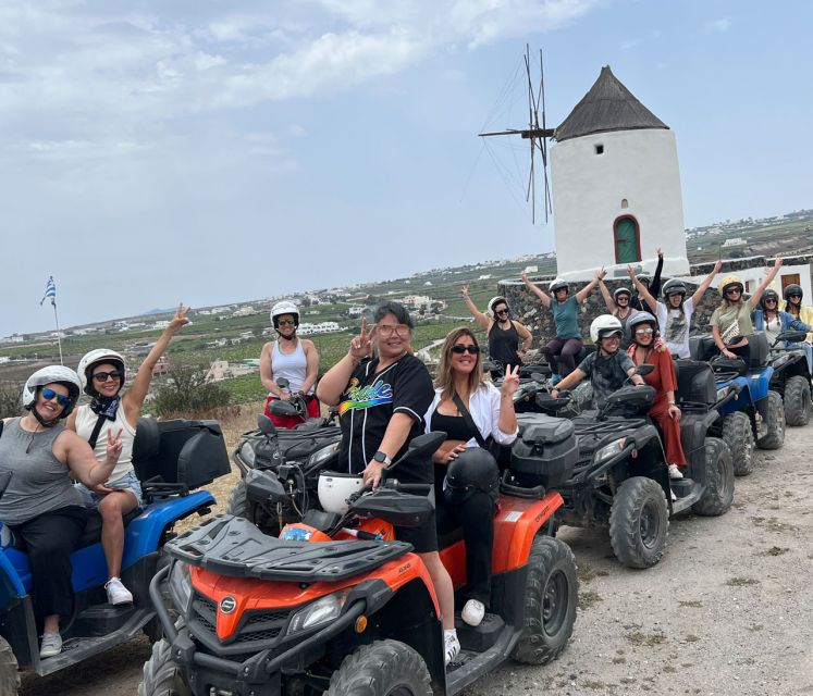 Santorini: ATV-Quad Experience - Megalochori: windmills, vineyards, and a cellar that feels old-school