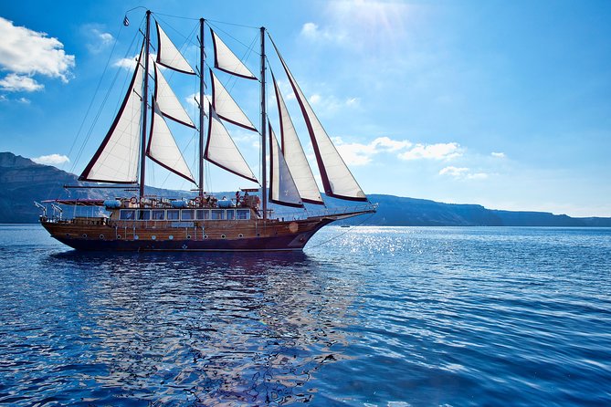 Santorini Caldera Sunset Sailing Cruise with Dinner and Wine - Marine Thirassia dinner: Greek buffet + wine on the water