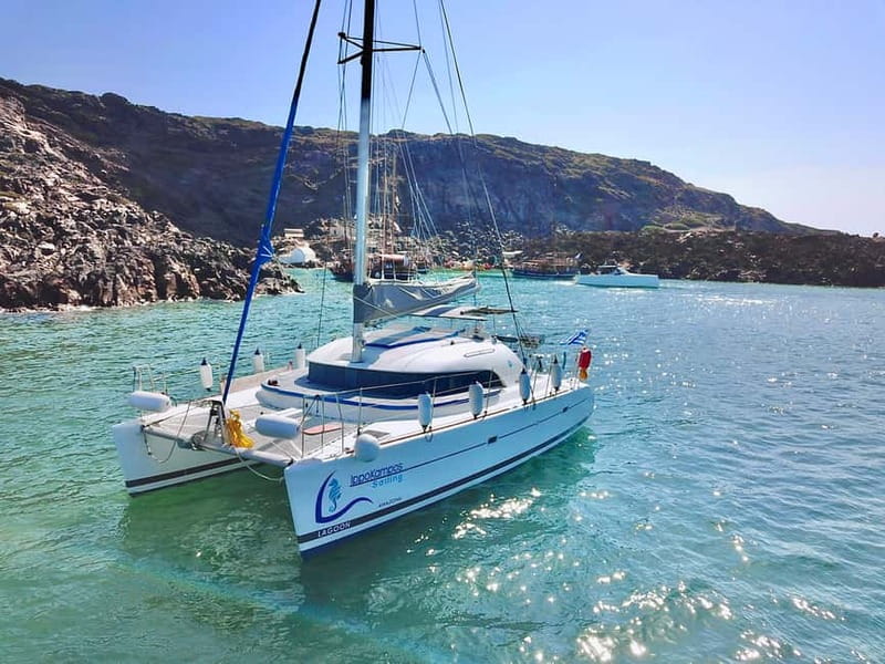 Santorini: Catamaran Cruise with Food and Drinks - Stop-by-Stop: From Red Beach to White Beach Photos