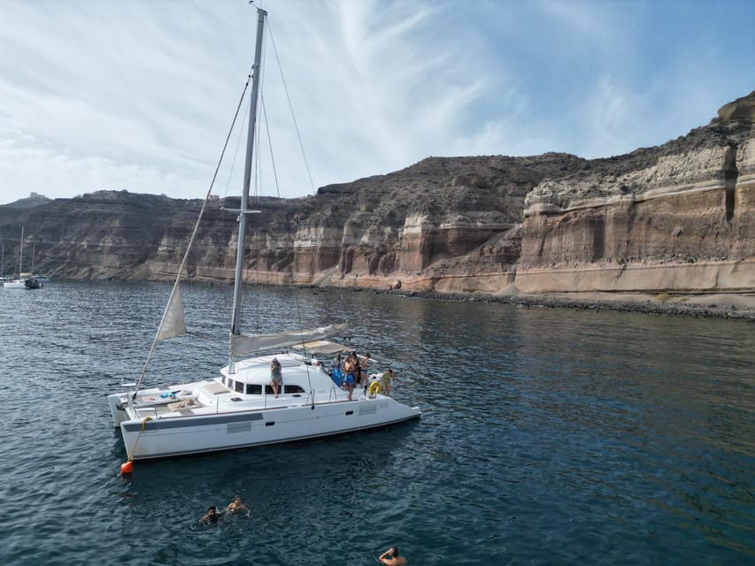 Santorini: Catamaran Cruise with Greek BBQ and Drinks - BBQ, drinks, and the onboard vibe that makes it feel worth $88