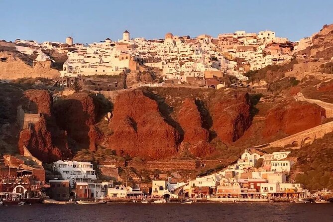 Santorini Catamaran Cruise with Greek Meal, Open-Bar and Sunset - The itinerary that makes this feel like a true Santorini day