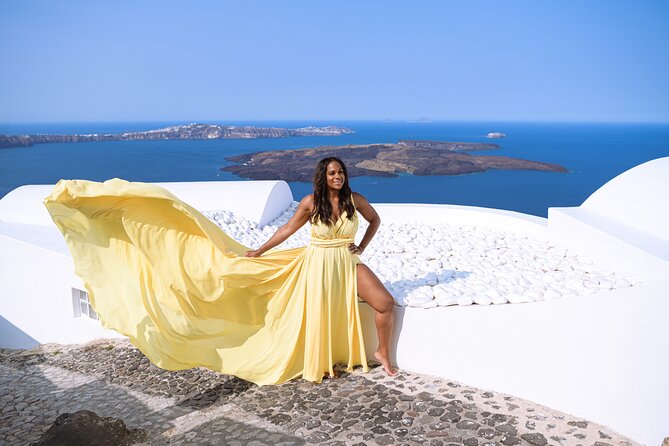 Santorini Flying Dress Photo Session Experience - Price and Value: Is $301.71 Actually Fair?