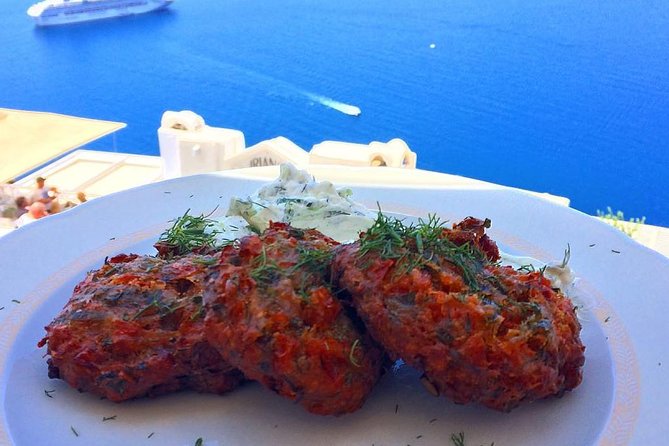Santorini Food Tour: Fira Half-Day Small-Group Tour with Tastings - Souvlaki stop: fast street food, real flavor