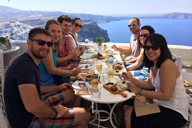 Santorini Food Tour: Fira Half-Day Small-Group Tour with Tastings - The midday tavern meal with caldera views