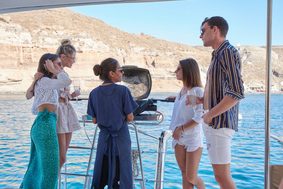 Santorini Gold Catamaran Cruise with Snorkel, BBQ & Open Bar - Practical tips to pack for this Santorini cruise
