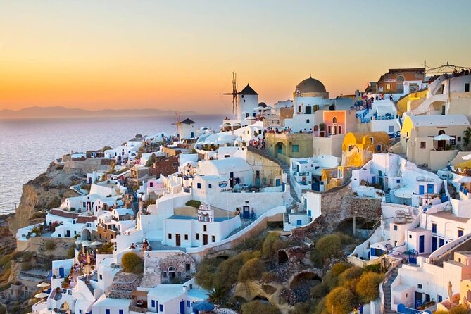 Santorini Highlights: 5-Hour Private Tour with Wine-Tasting - Perissa black sand: a relaxing break between hills