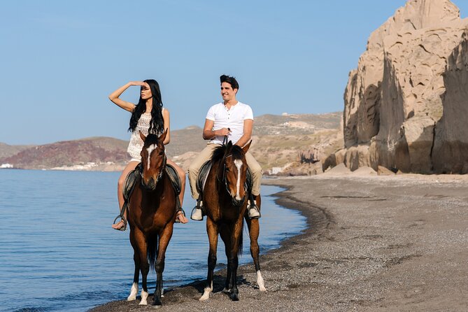 Santorini: Horse Riding to the Black Sandy Beach (Eros beach) - Group Size, Horse Handling, and Who This Works Best For
