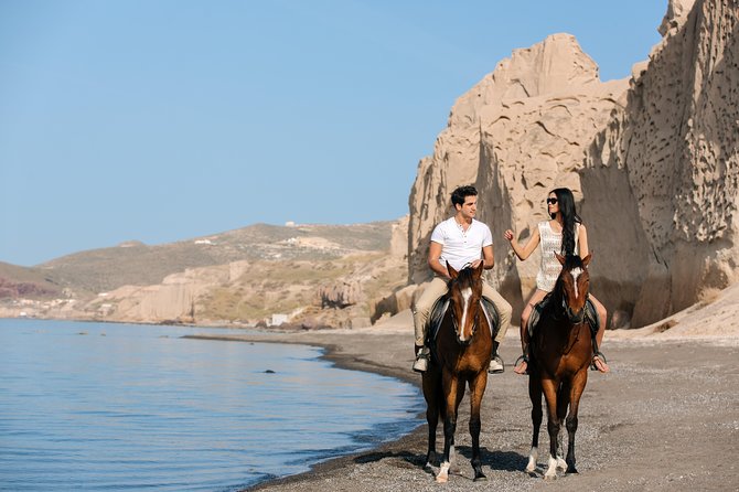 Santorini: Horse Riding to the Black Sandy Beach (Eros beach) - Getting There: Meeting Point and Easy Day Planning