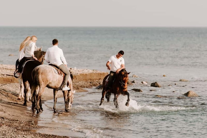 Santorini: Horseback Riding on the Black Sandy Eros Beach - Price and value: what $136 buys you