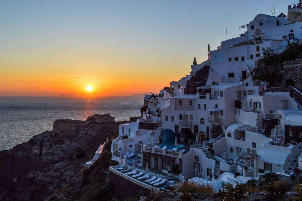 Santorini Island Bus Tour and Caldera Sunset Cruise - Nea Kameni by boat: the bumpy trail to an active crater
