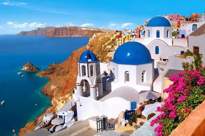 Santorini Island Private Custom Tour in Half or Full Day - Red Beach, Perissa black sand, and Profitis Ilias: the south coast mix