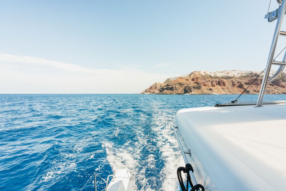 Santorini: Luxury Catamaran Day Trip with Meal and Open Bar - Luxury Catamaran Reality Check: Comfort, Space, and Small Details