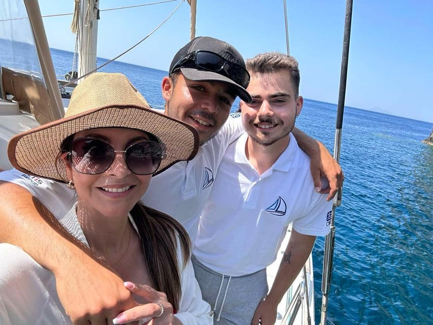 Santorini: Luxury Sunset Cruise with Dinner, BBQ, and Drinks - Akrotiri Lighthouse: a quick stop with lighthouse momentum