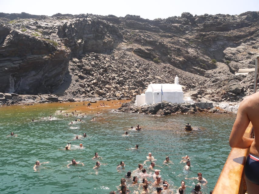 Santorini Port: 3 Hour Cruise to Volcano and Hot Springs - Optional Thirasia free time: when it’s worth the extra choice