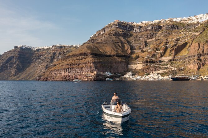 Santorini Private Adventure – Captain Your Own Cruise - Captain Your Own Day on the Caldera (10 Hours, Up to 5 People)