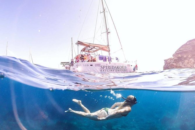 Santorini Private Catamaran Cruise with BBQ, Open Bar & Transfers - Why a private catamaran is the smart way to do Santorini