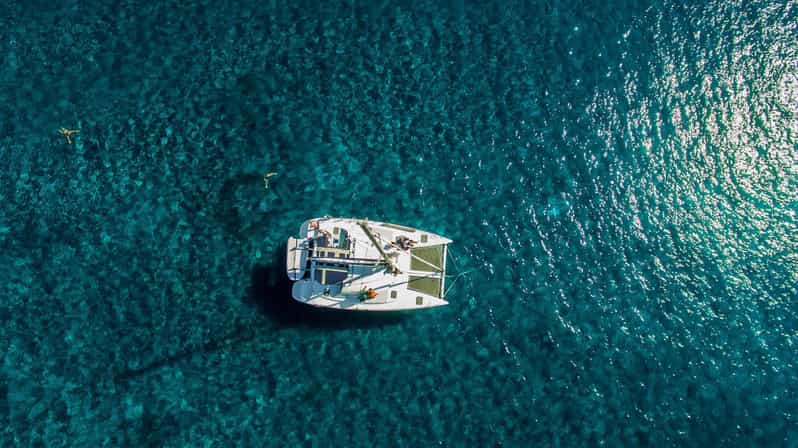 Santorini: Private Catamaran Cruise with Food & Drinks - Private catamaran value for up to 4: what $990 really buys