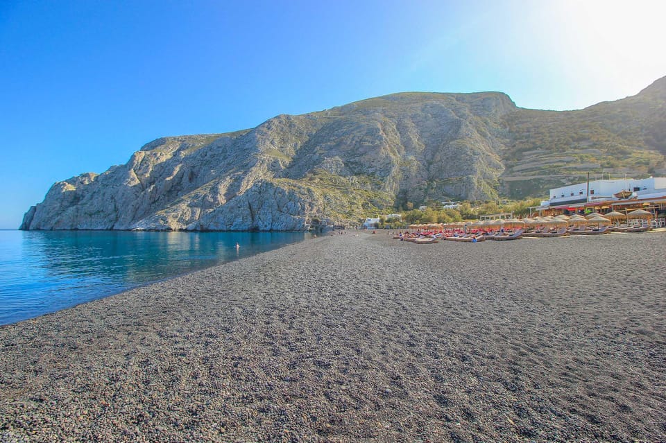 Santorini: Private Customizable Tour with Flexible Lenghts - Black Sand Beach and Red Beach: choosing the right beach time