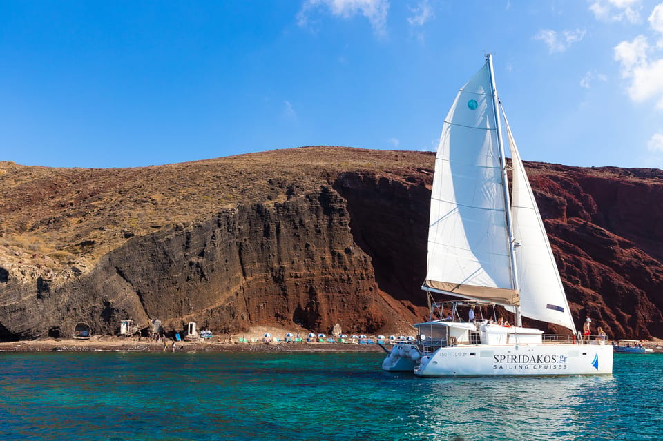 Santorini: Sailing Catamaran Cruise with BBQ and Drinks - Morning Cruise vs Sunset Cruise: How to Pick Your Vibe