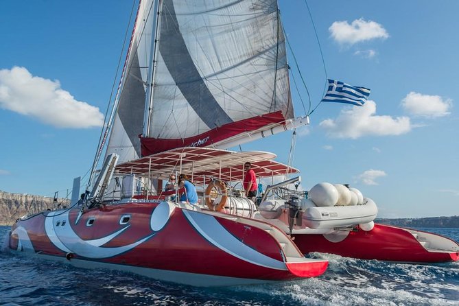 Santorini Sailing Dream Catcher with BBQ Lunch and Drinks - Vlichada vs Ammoudi: how your 5-hour sail starts