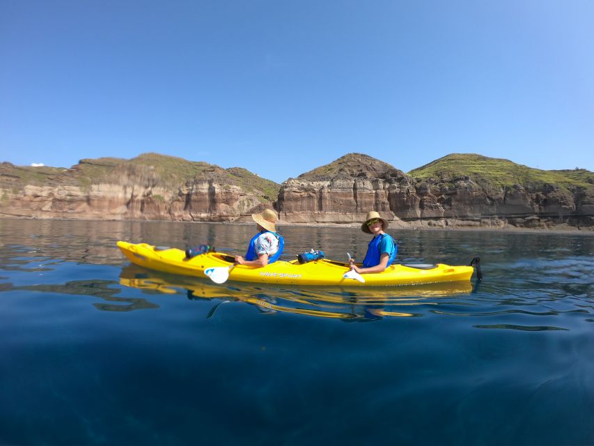 Santorini: Sea Caves Kayak Trip with Snorkeling and Picnic - Sea Caves, Snorkel, and Picnic: What Makes This Santorini Kayak Day Different