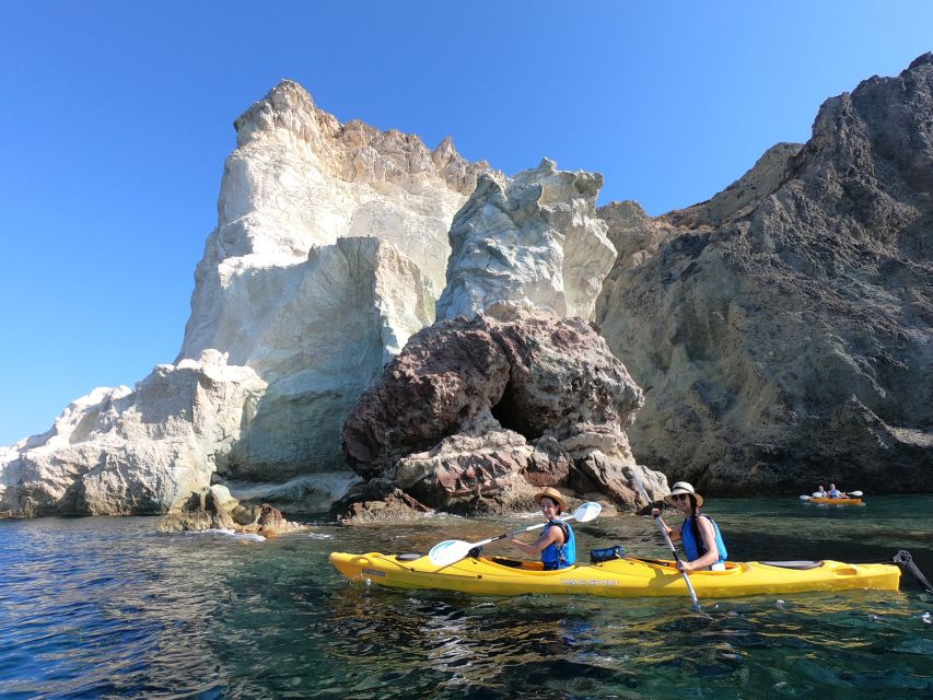 Santorini: Sea Caves Kayak Trip with Snorkeling and Picnic - The Picnic by the Sea: 1.5 Hours That Recharges You