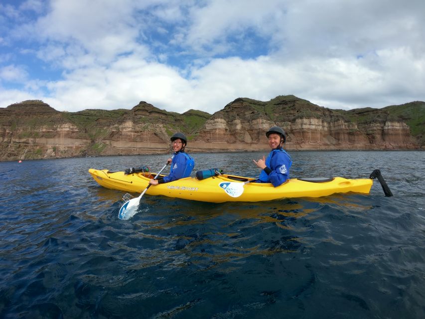 Santorini: Sea Caves Kayak Trip with Snorkeling and Picnic - Photos and Small “We Thought of That” Details
