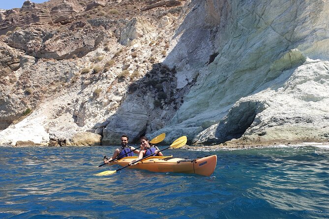 Santorini Sea Kayak - South Discovery, Small Group incl. Sea Caves and picnic - Stop-by-stop: Red Beach, the sea cave time, White Beach, Kambia, then Akrotiri