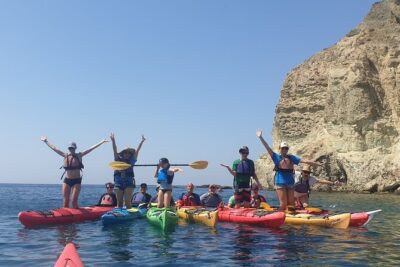 Santorini Sea Kayak - South Discovery, Small Group incl. Sea Caves and picnic - Safety and timing: life jackets, certified guides, and weather reality