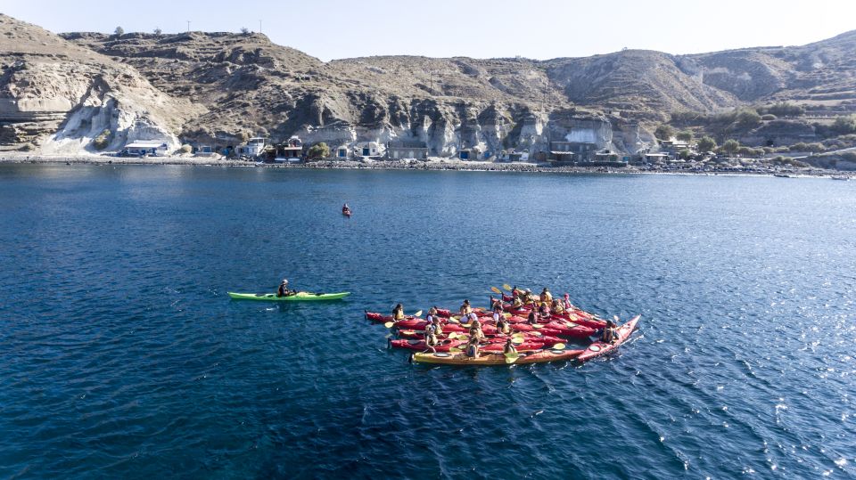 Santorini: Sea Kayaking with Light Lunch - From Mesa Pigadia to the Cave Houses of the Cliff Coast