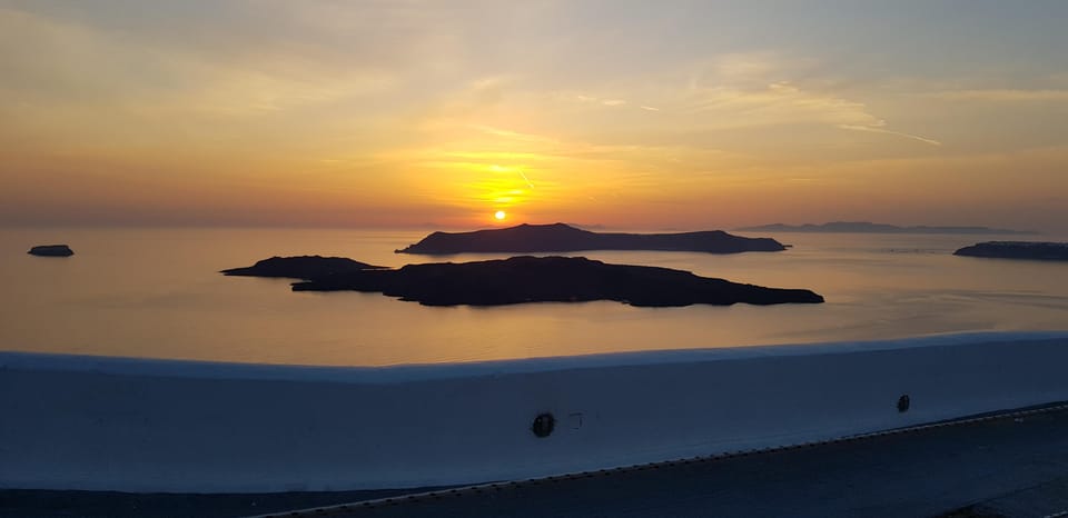 Santorini: Sightseeing Island Tour (Private) - Red Beach and Perissa Black Beach: Two Looks, One Van, Real Swim Time