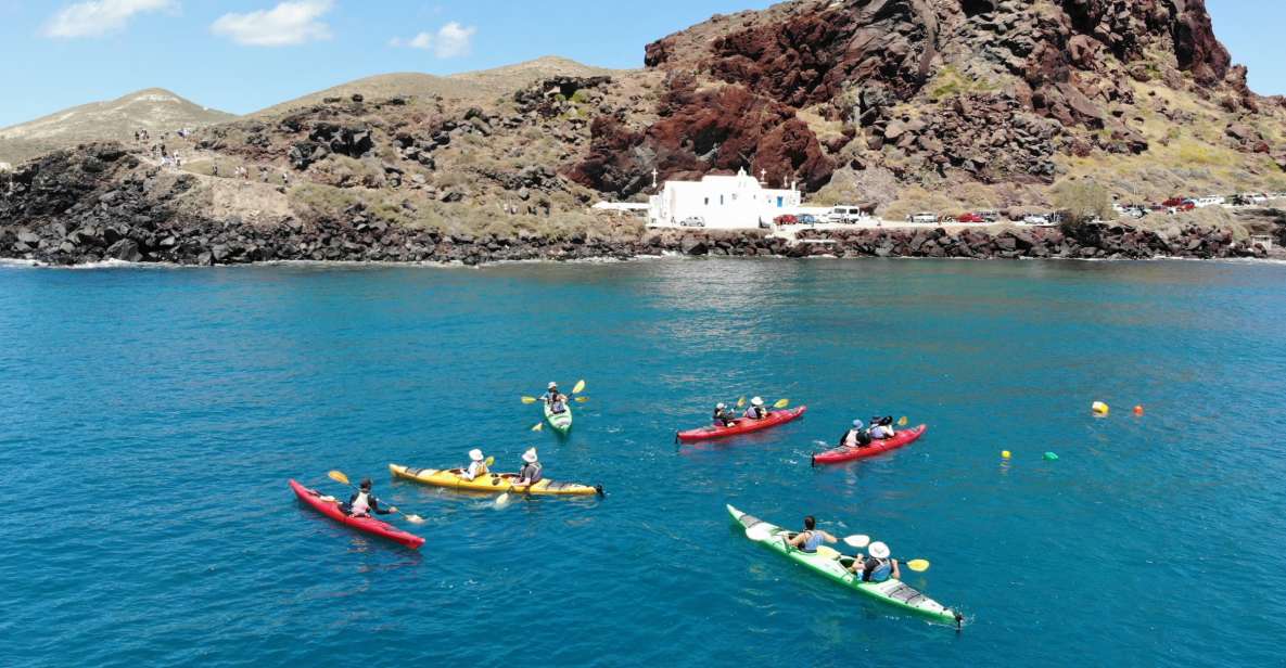 Santorini: South Sea Kayaking Tour with Sea Caves and Picnic - Price and value: why $135 can be a good deal here