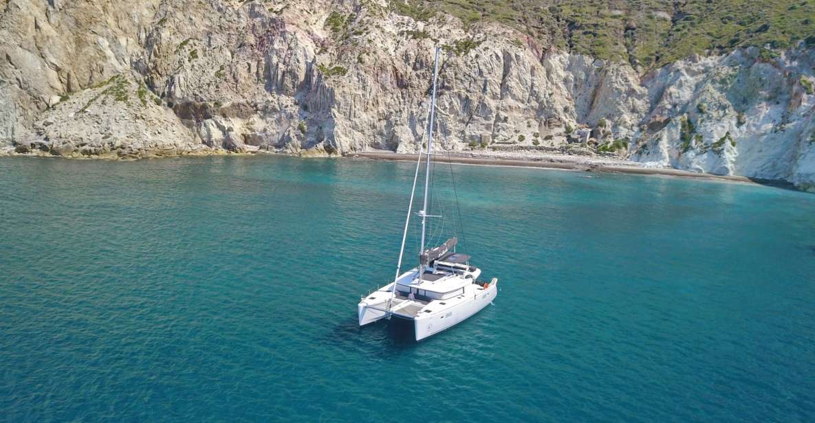 Santorini: Southern Island Luxury Catamaran Cruise with Meal - The BBQ lunch/dinner at sea: what you actually get to eat