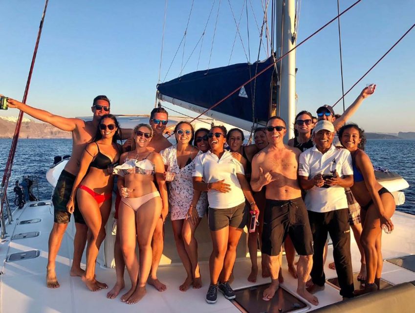 Santorini: Sunset Cruise with Greek Dinner and Transfer - Nea Kameni and Palea Kameni: The Volcano Stop That Changes the Feel