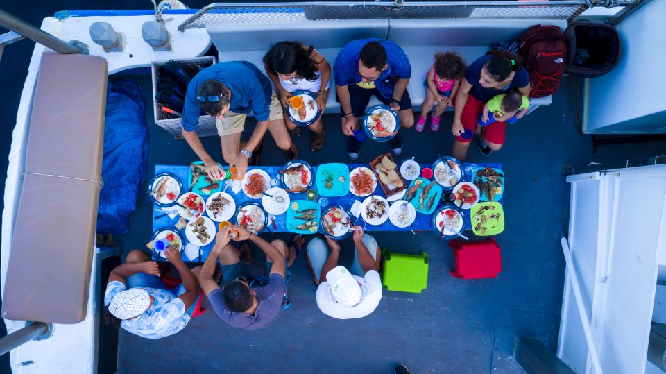 Santorini Sunset Fishing Trip with Dinner and Drinks - Key things you’ll notice on this Santorini sunset fishing trip