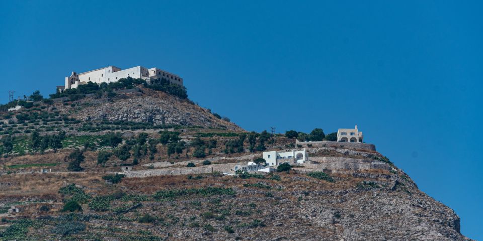 Santorini: Sunset Guided Tour with Hotel Pickup - Three Bells of Fira: the iconic blue-domed landmark stop