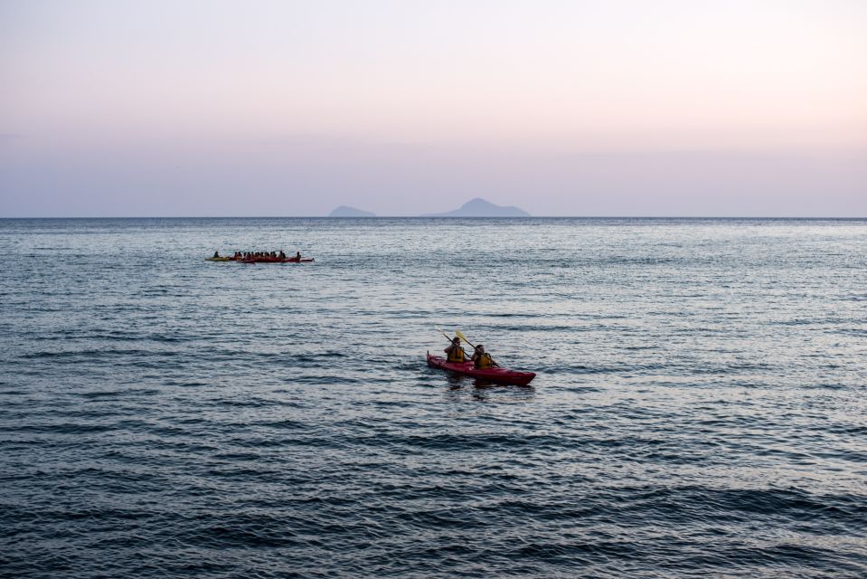 Santorini: Sunset Sea Kayak with Light Dinner - Quick hits on this Santorini sunset sea kayak